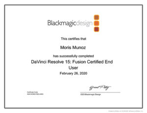 Fusion Certificate